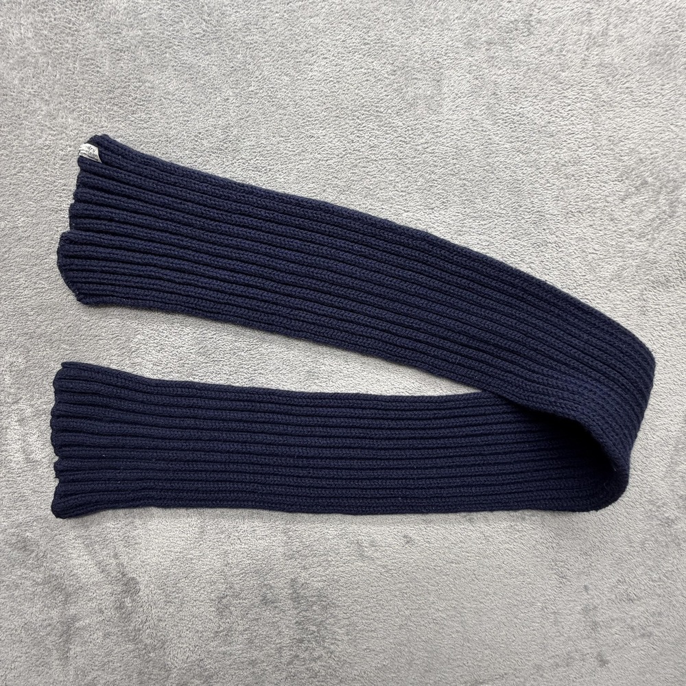 Pendleton Scarf Mens One Size Blue 100% Wool Knit Muffler Neck Warmer Made USA